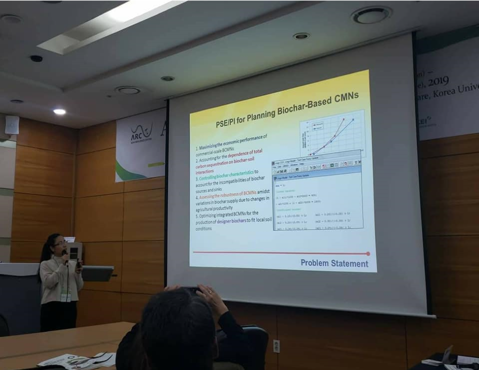 Belmonte of Chem. Engg, RCNAS presents paper on biochar in SoKor conference