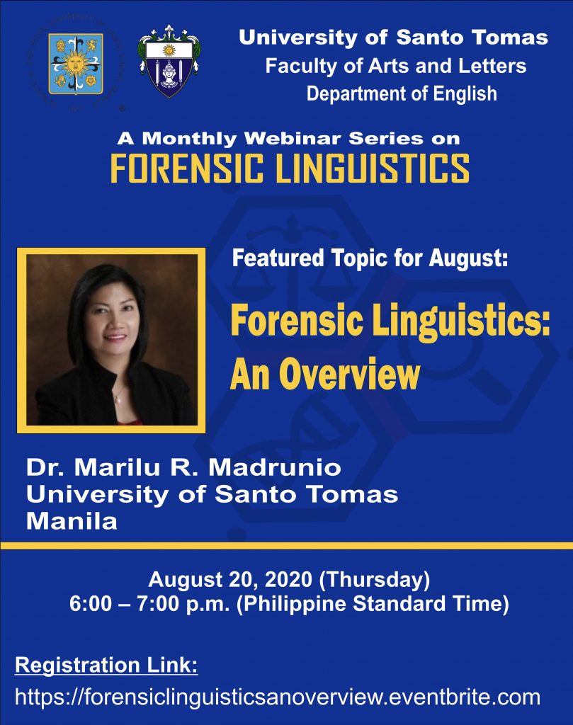 Forensic Linguistics Webinar