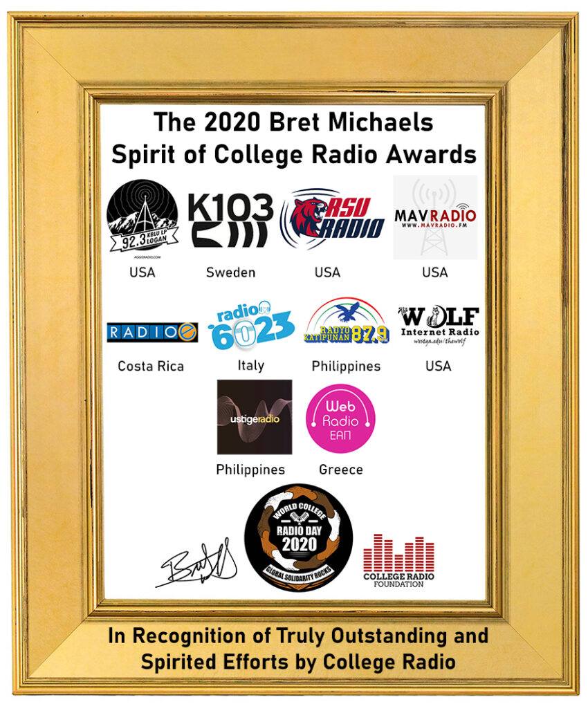 UST Tiger Radio one of 10 recipients of Bret Michaels’ Spirit of College Radio Awards 2020 worldwide