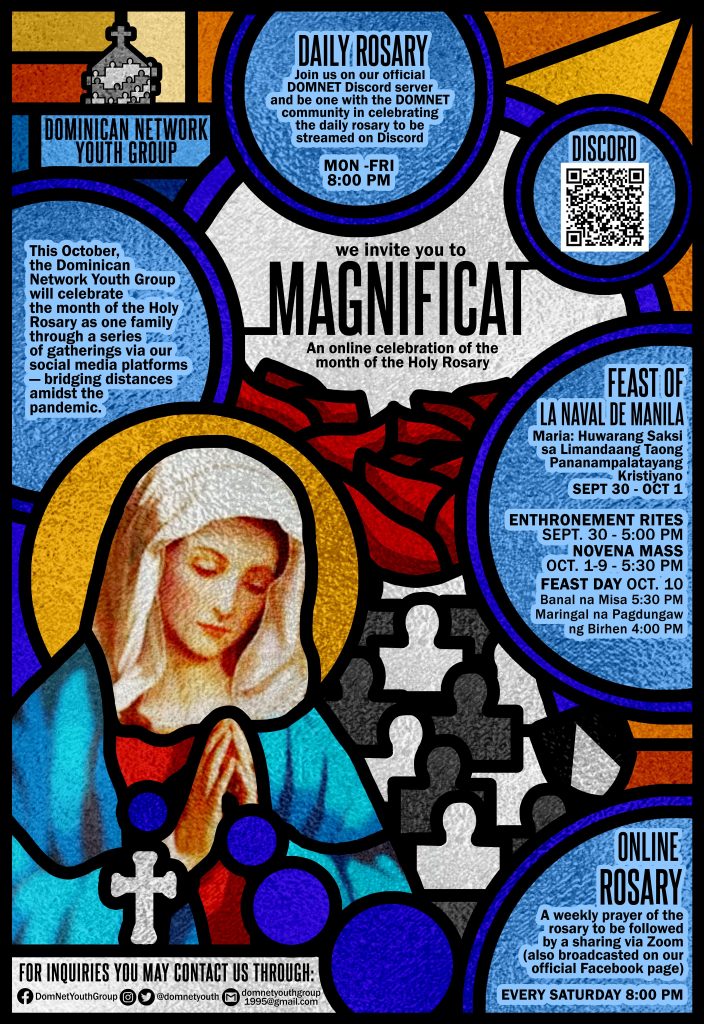Magnificat: an online celebration of the month of the Holy Rosary -  University of Santo Tomas