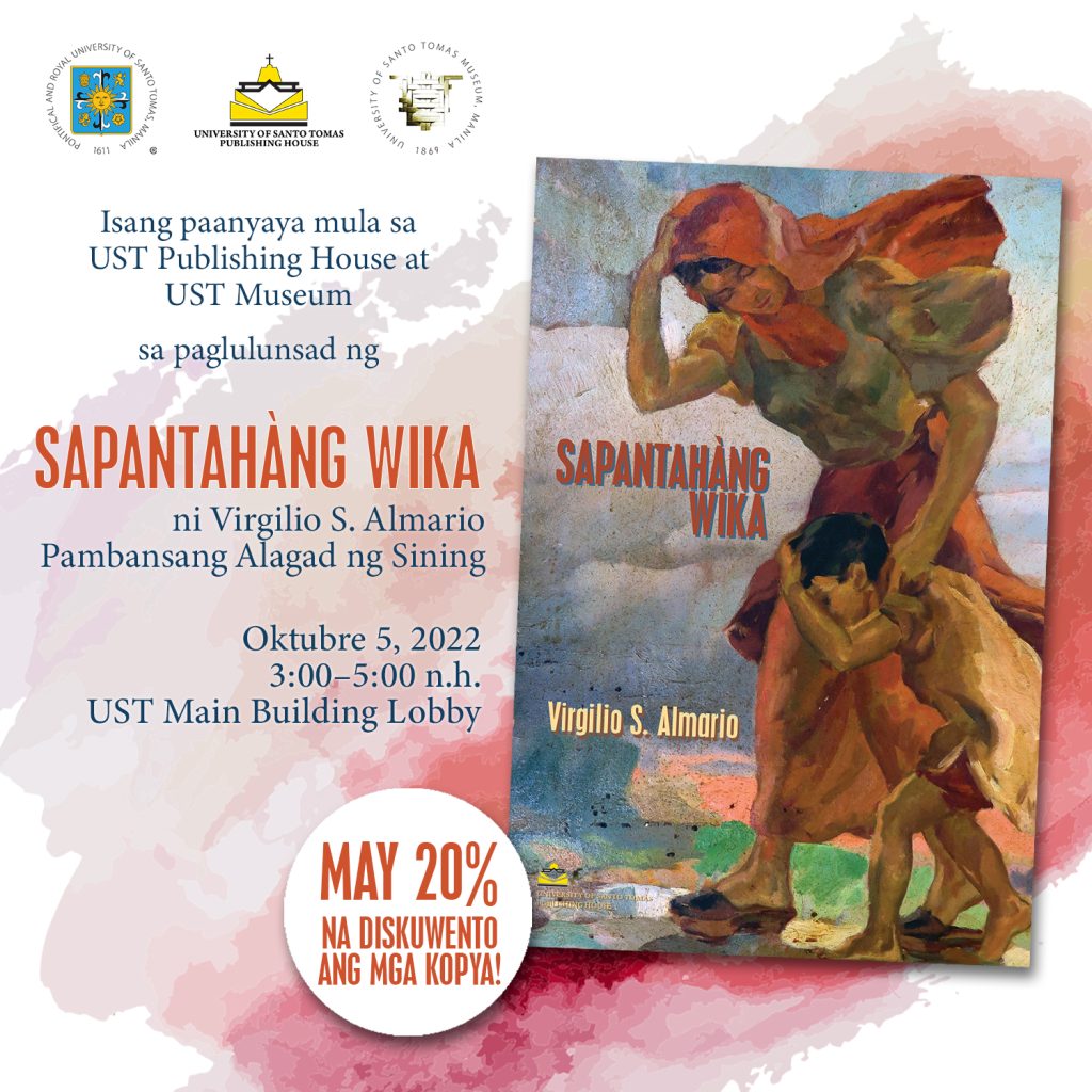 Book Launch of Sapantahang Wika by National Artist for Literature Virgilio Almario