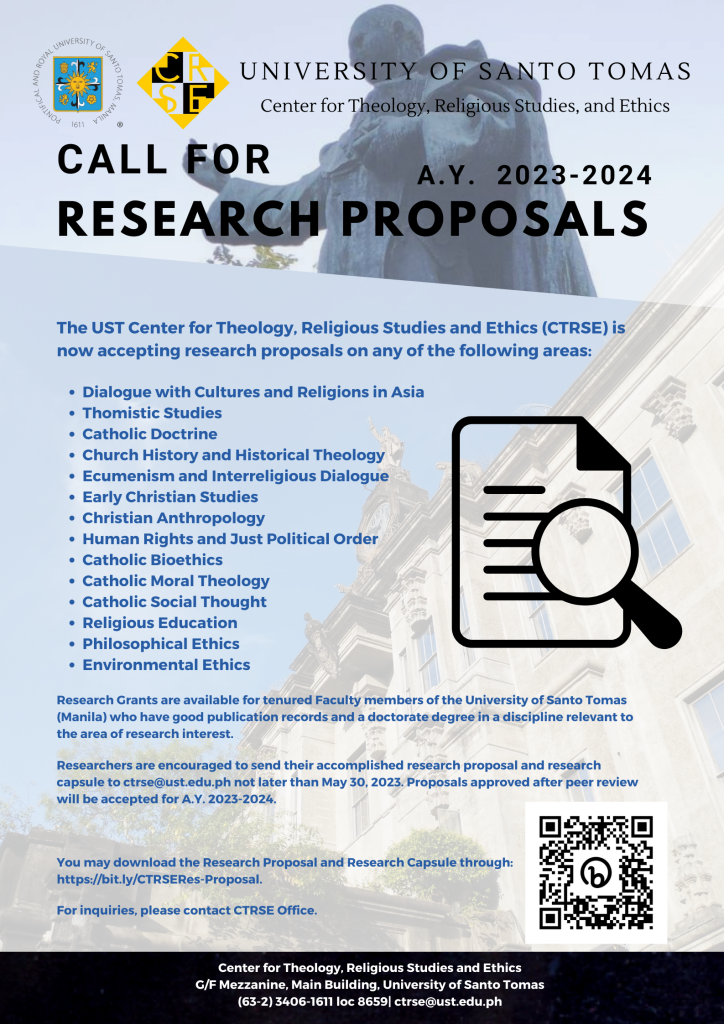 CTRSE’s Call for Research Proposals for AY 2023-2024