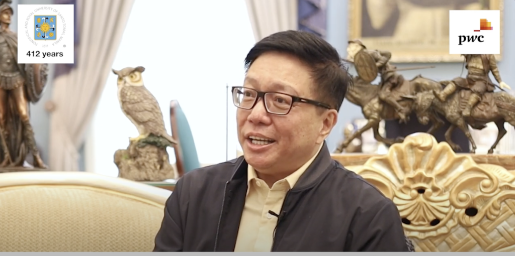 Rector salutes Thomasians past and present, bares UST’s initiatives in PwC interview