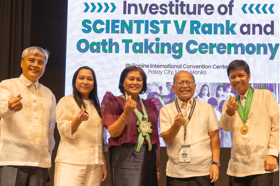 DOST confers first-ever Career Scientist V on Santos of GS