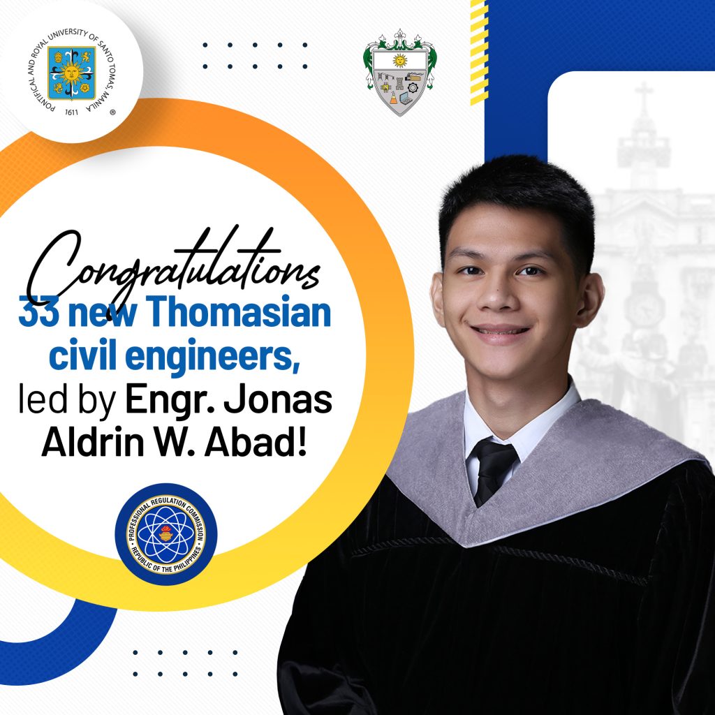 Abad leads new batch of Thomasian civil engineers