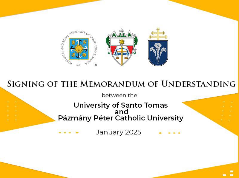UST inks ties with Pazmany Peter Catholic University